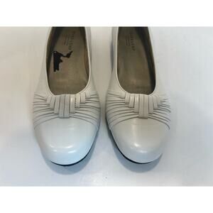Mark Lemp x Walking Cradle Marlene Slip On Stacked Heel Round Toe White size 9.5